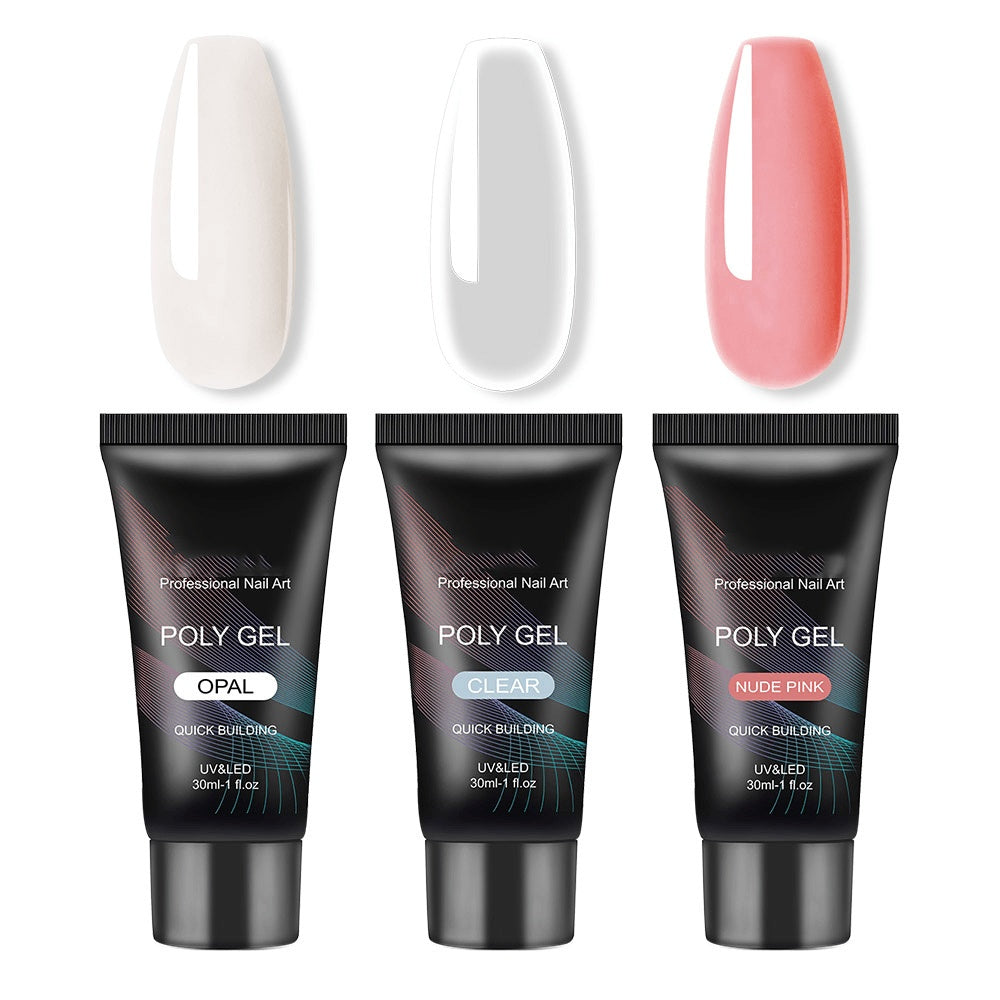 Crystal Nail Extension Kit - Professional Phototherapy Gel 30ml