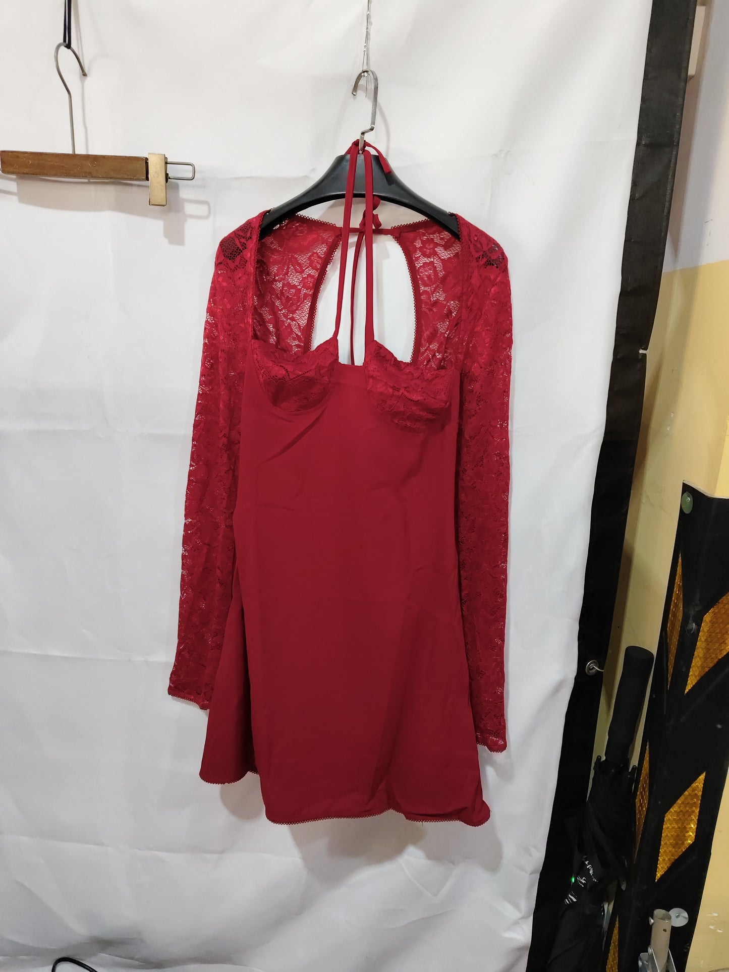 Y2K Lace Long Sleeve Dress Fashion Sexy Corset Backless Lace Up Short Dresses Womens Clothing