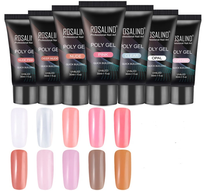 Crystal Nail Extension Kit - Professional Phototherapy Gel 30ml